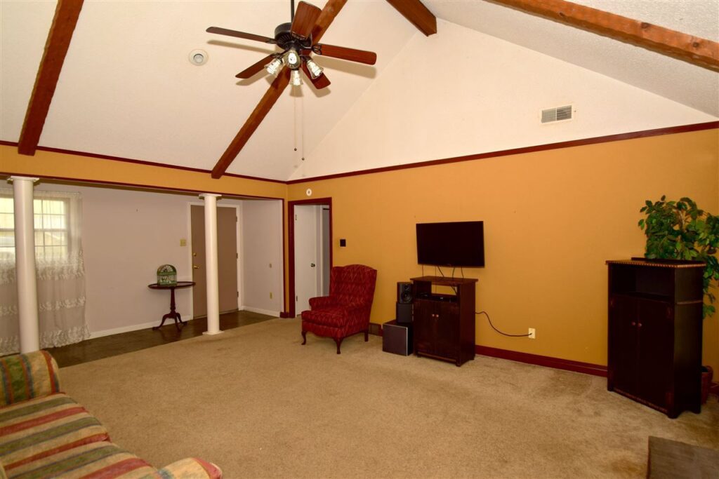 Vaulted Ceilings and Shed